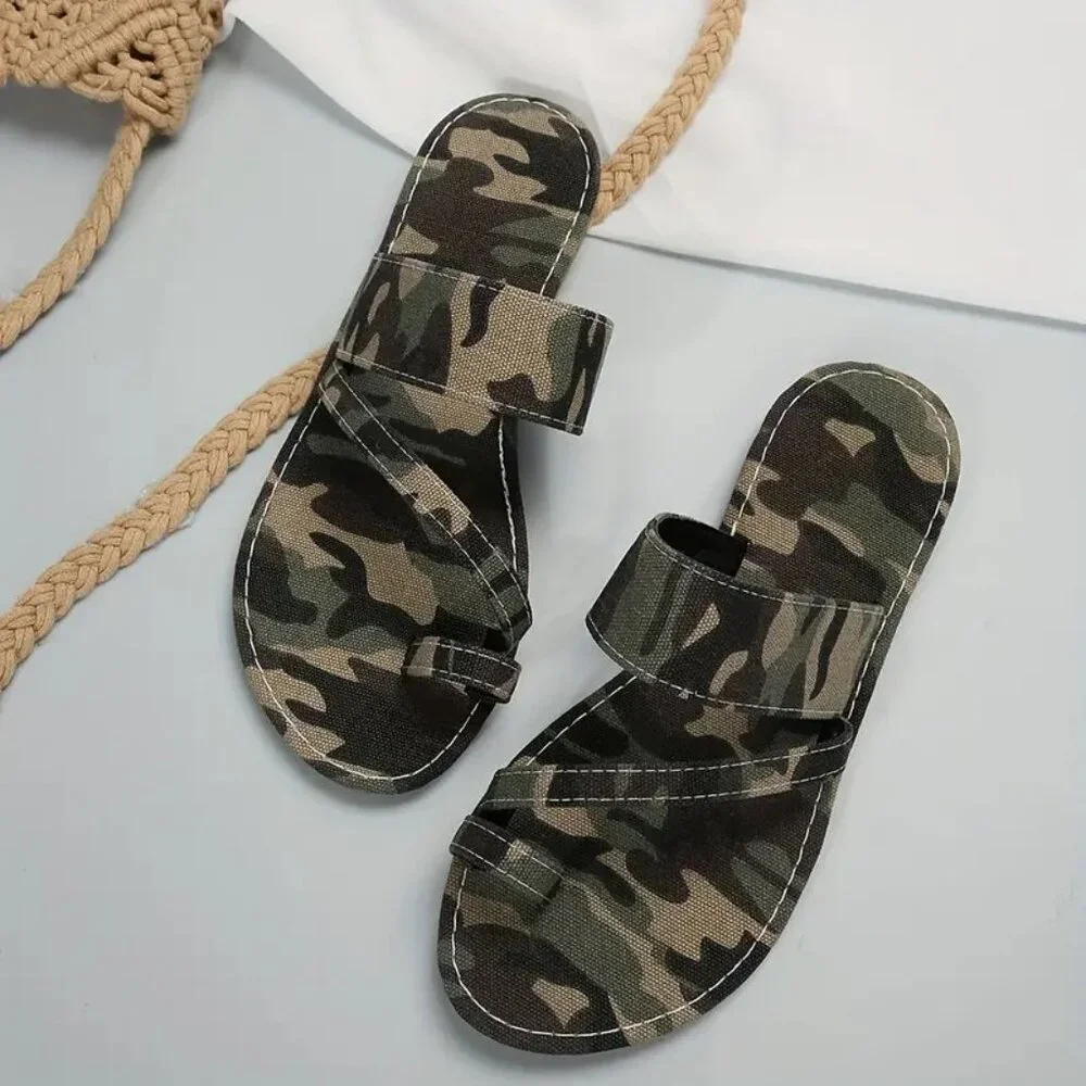 Camo Sandals (COLOR: ARMY GREEN)